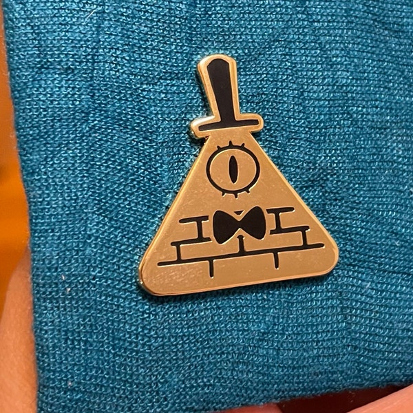 Bill Cipher - Hard Enamel Pin Gravity Falls Adorable Triangle Pyramid ...