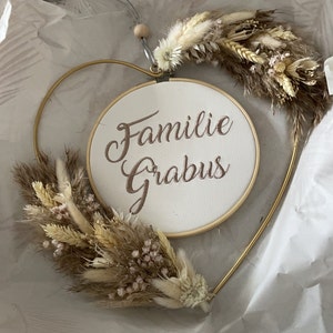 Türkranz Hochzeit Geschenkidee Trockenblumen Dekoration Etsy.de