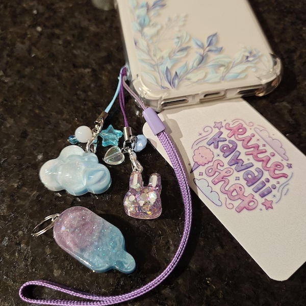 Chunky Pastel Rainbow Shaker Keychain - Handmade OOAK Kawaii ...