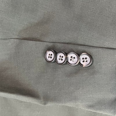 Set of 12 Tiny Metal Crest Buttons in Three Colors Made in - Etsy
