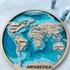 3D Map of the World Multi layer Panellaser Cut File. 3D - Etsy