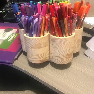 STUDIO PRO Rotating Colored Pencil Holder Organizer, Marker Storage, Wood,  Holds 140 Markers or 490 Colored Pencils, Made in USA 