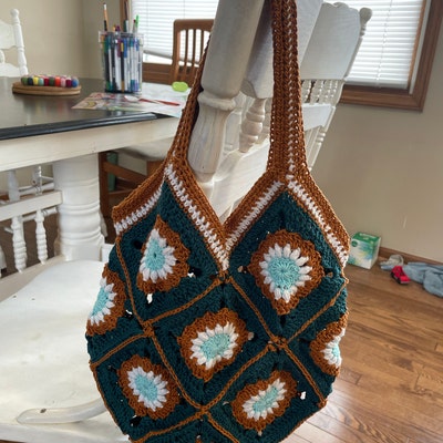 Hannah Tote Bag Pattern PDF Digital Download Granny Square - Etsy