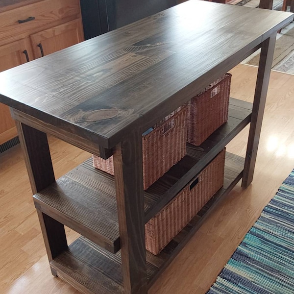 Yukon Kitchen Island With Storage, Rustic Farmhouse Island - Etsy