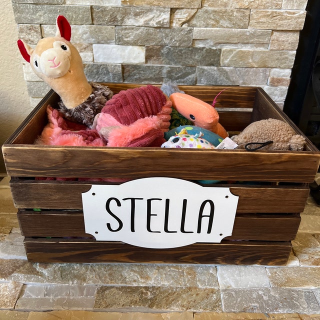 DIY Wooden Crate Toy Box for Dogs — Breanna Spain Blog