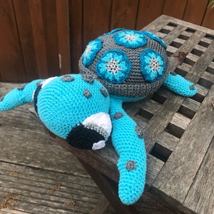 Crochet PATTERN No 1616 sea turtle by Krawka turtle | Etsy