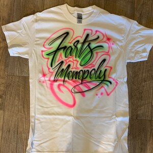 Airbrush T Shirt With Your Custom Name 