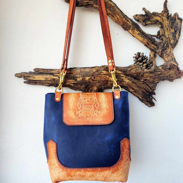 Pattern Print Bicycle Leather Tote Bag main image 0