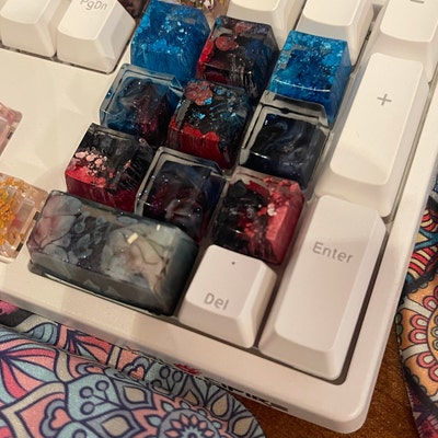 Epoxy Resin Artisan Keycap Custom Keycaps Botanical Keycaps - Etsy