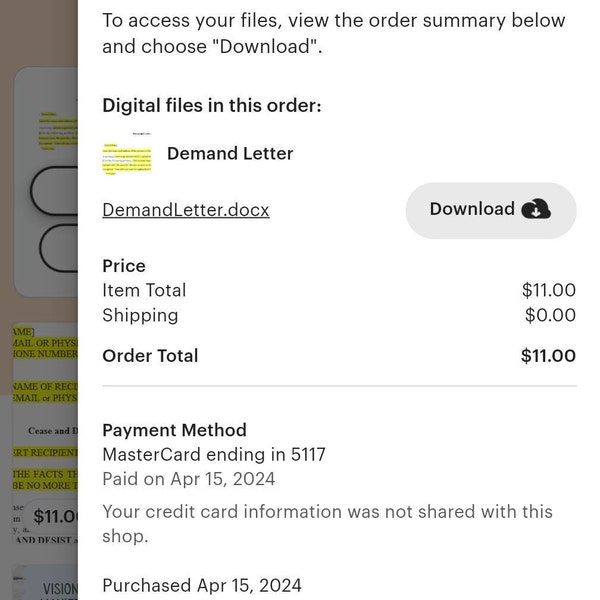 Template DMCA Counternotice Don't Take Copyright Answers Lying Down Etsy