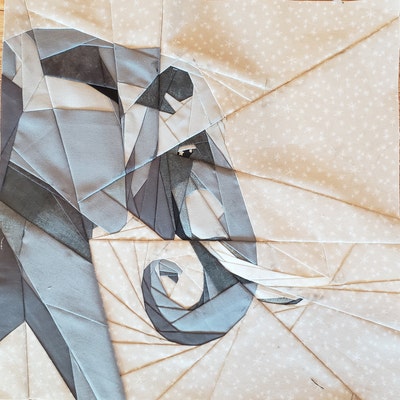 Elephant Foundation Paper Piecing Pattern - Etsy