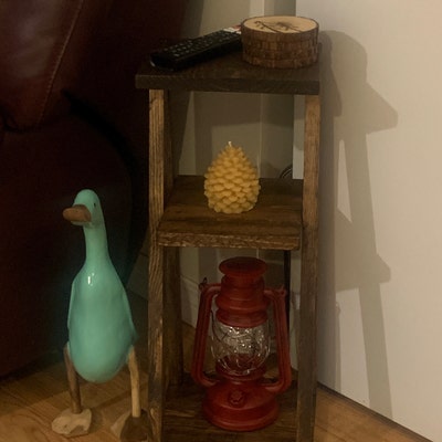 Small Wooden Side Table With Storage Shelf Classic Simplistic End Table ...