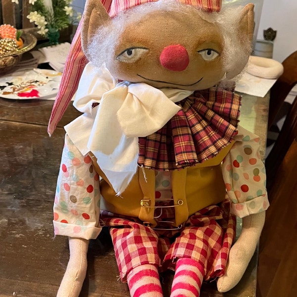 Elf Epattern-primitive Elf Cloth Doll Craft Digital Download Sewing ...