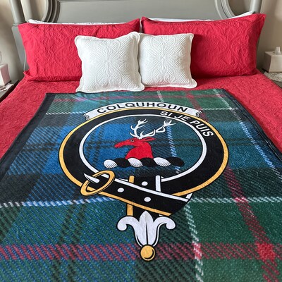MacNab Tartan Crest Premium Blanket - Thistle Style