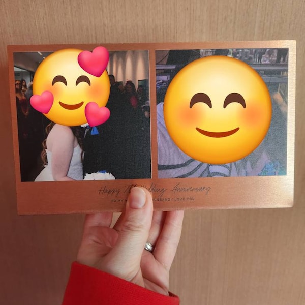 Personalised Solid Copper Photo and Map Print - Etsy