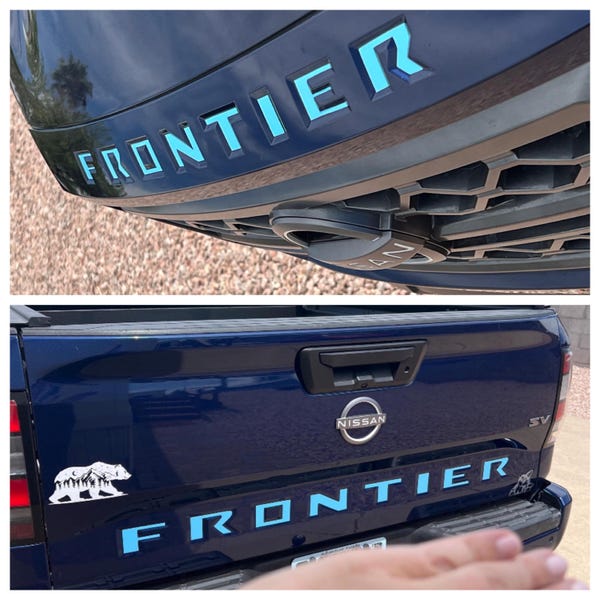 22 Frontier Lettering HDUSA Decals Fits Nissan Frontier 2022-2024 More Colors Front Grille ...