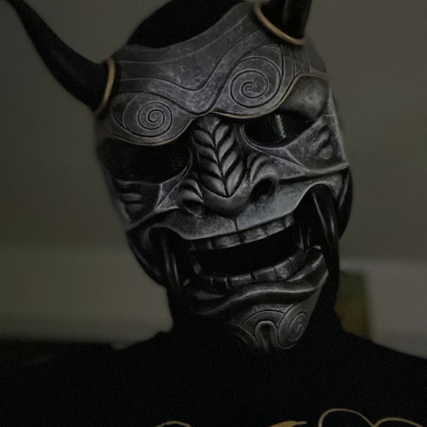 Samurai Assassin Demon Oni BB Gun Airsoft Mask, Halloween Costume ...