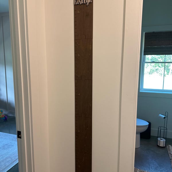 Family Growth Chart Wood Height Chart Personalized Growth Chart Wood