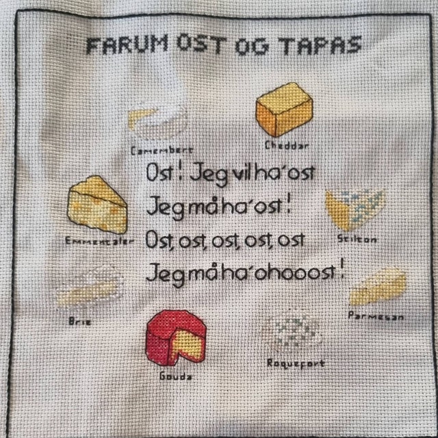 a*y様 SON OF THE CHEESE Cross Stitch Jkt Cheese Cross Stitch - Etsy
