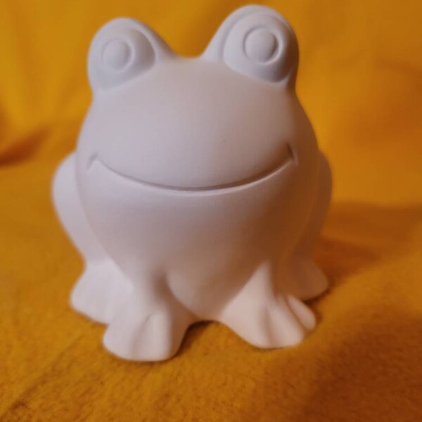 NEW Paint Your Own 2168 Igloo Penguin 6t X 5w Ceramic Pottery Bisque