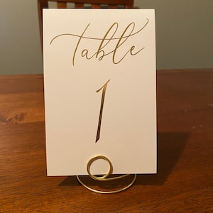 Rustic Vintage Circle  Round Top Wedding Table Number Holder Spikes