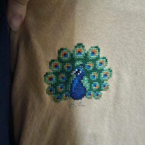 孔雀のクロスステッチパターンPDF - 孔雀の刺繍 - 即時ダウンロード