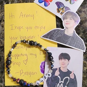 BTS - ARMY - MEMBER Beaded Bracelets - Etsy