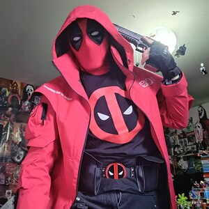 デッドプール コスチューム コスプレマスク ハーフシェル - マグネット