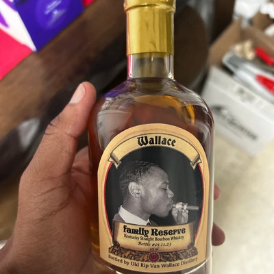 Custom Pappy Van Winkle Label Bottle Poor Man's Pappy Van Winkle Label Pappy Label Personalized ...