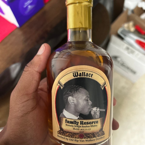 Custom Pappy Van Winkle Label Bottle | Poor Man's Pappy Van Winkle Label | Pappy Label ...
