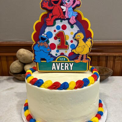 Sesame Street Cake Topper Kids Cake Topper Sesame Street - Etsy