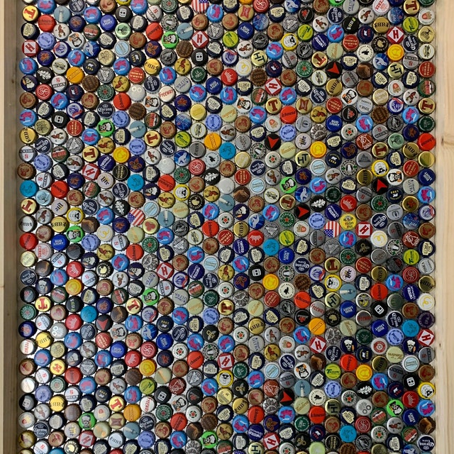 Beer Bottle Pry Caps International Variety Background Editorial Photography - Image of