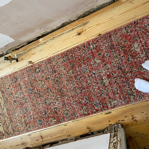 Silky Soft Rug, Red Turkish Rug, Rustic Modern Rug, Rug for Living Room ...