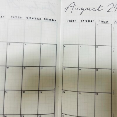 Small Monthly Printable Planner Tabs for Daily Planners, Bullet Style Journals and Travelers ...