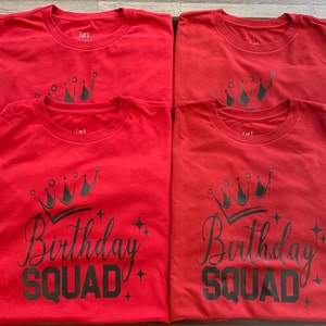 Birthday Squad SVG Birthday Girl Svg Crown Queen Birthday - Etsy