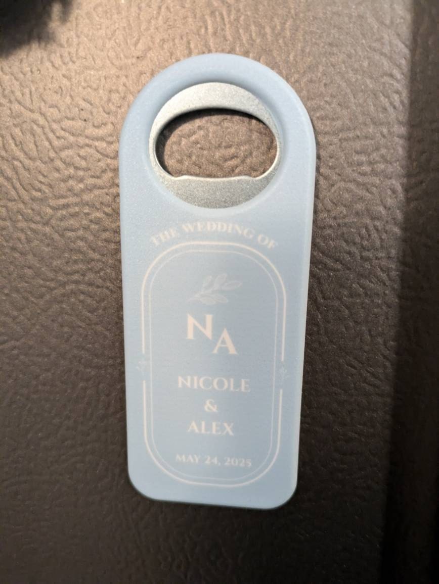 Magnet für Hochzeitsgeschenke, personalisierte Magnete aus Holz, Hochzeitsgeschenke, magnetischer Flaschenöffner, individueller Flaschenöffner, Hochzeitsgeschenk