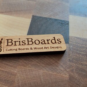 1.5 INCH BY .5 INCH Wooden Tags With Your Custom Logo or Text - Etsy