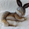 PDF FILES Needle Felt Pattern - Realistic Sleeping Baby Bunny - Instant ...