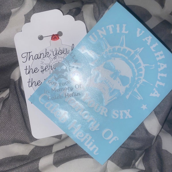 Until Valhalla Decal | Military Decal | Police Decal | Back the Blue ...