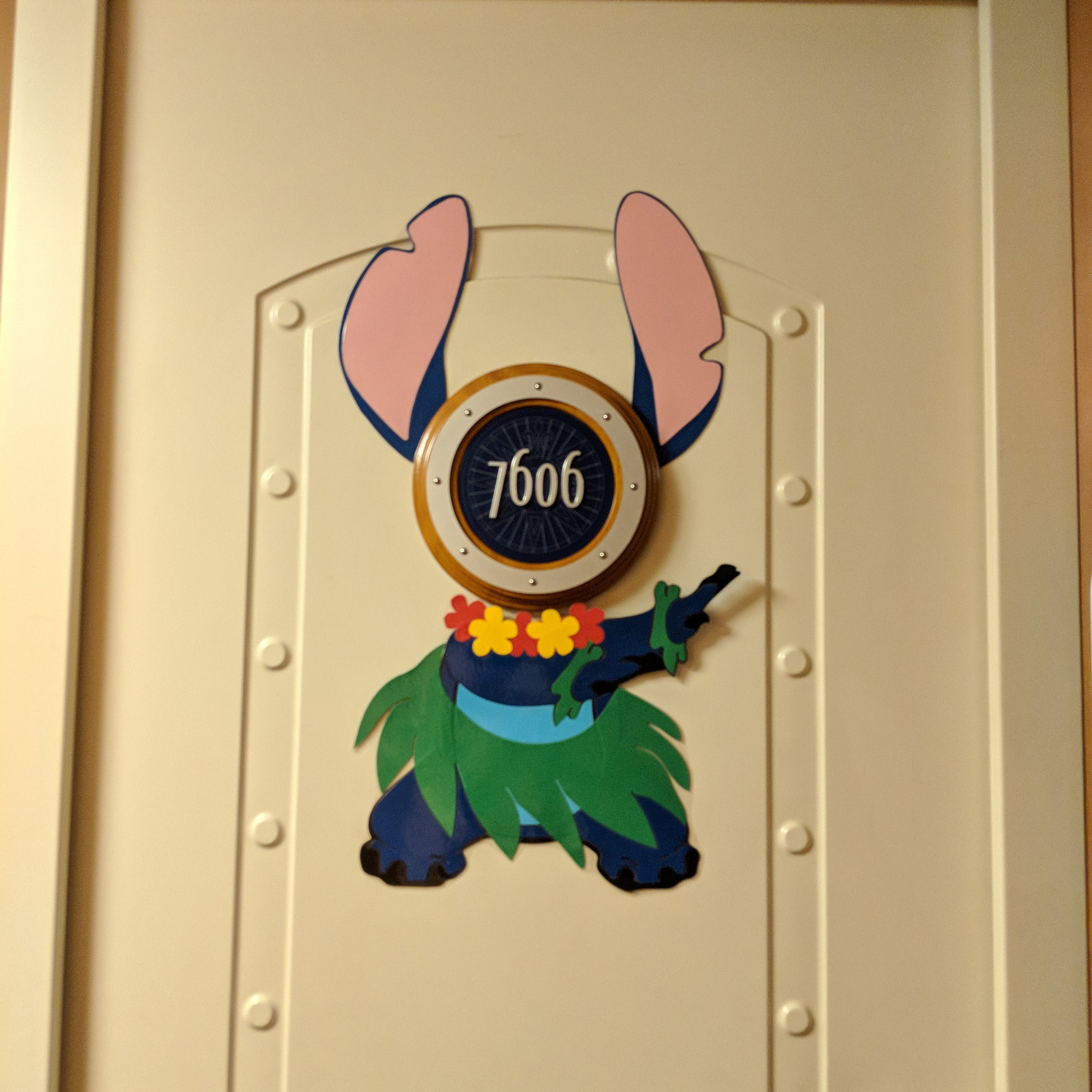 Hula Stitch Disney Cruise Door Magnet | Etsy