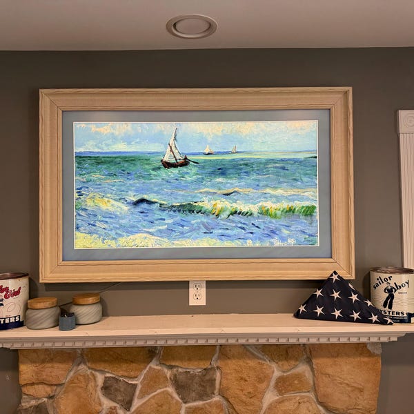 Samsung Frame Tv Bezel,custom Brand Tv Frame,frame TV Frames,handmade ...