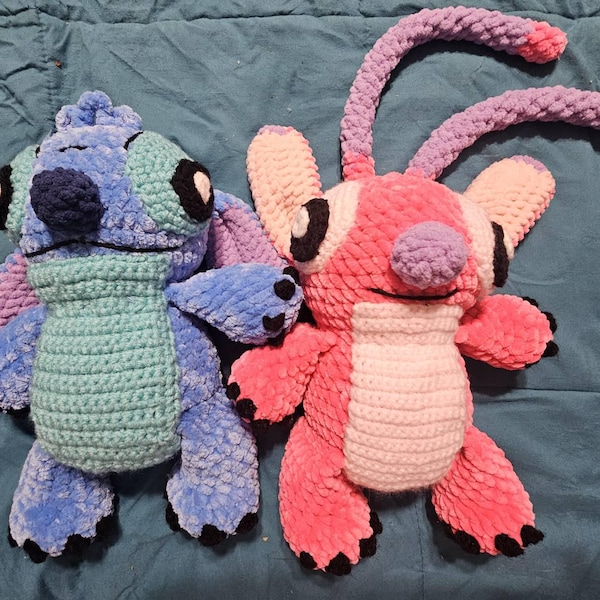 Stitch And Angel Crochet Pattern Plush Amigurumi Toy PDF Pattern stitch-and-angel-crochet-pattern-plush-amigurumi-toy-pdf-pattern