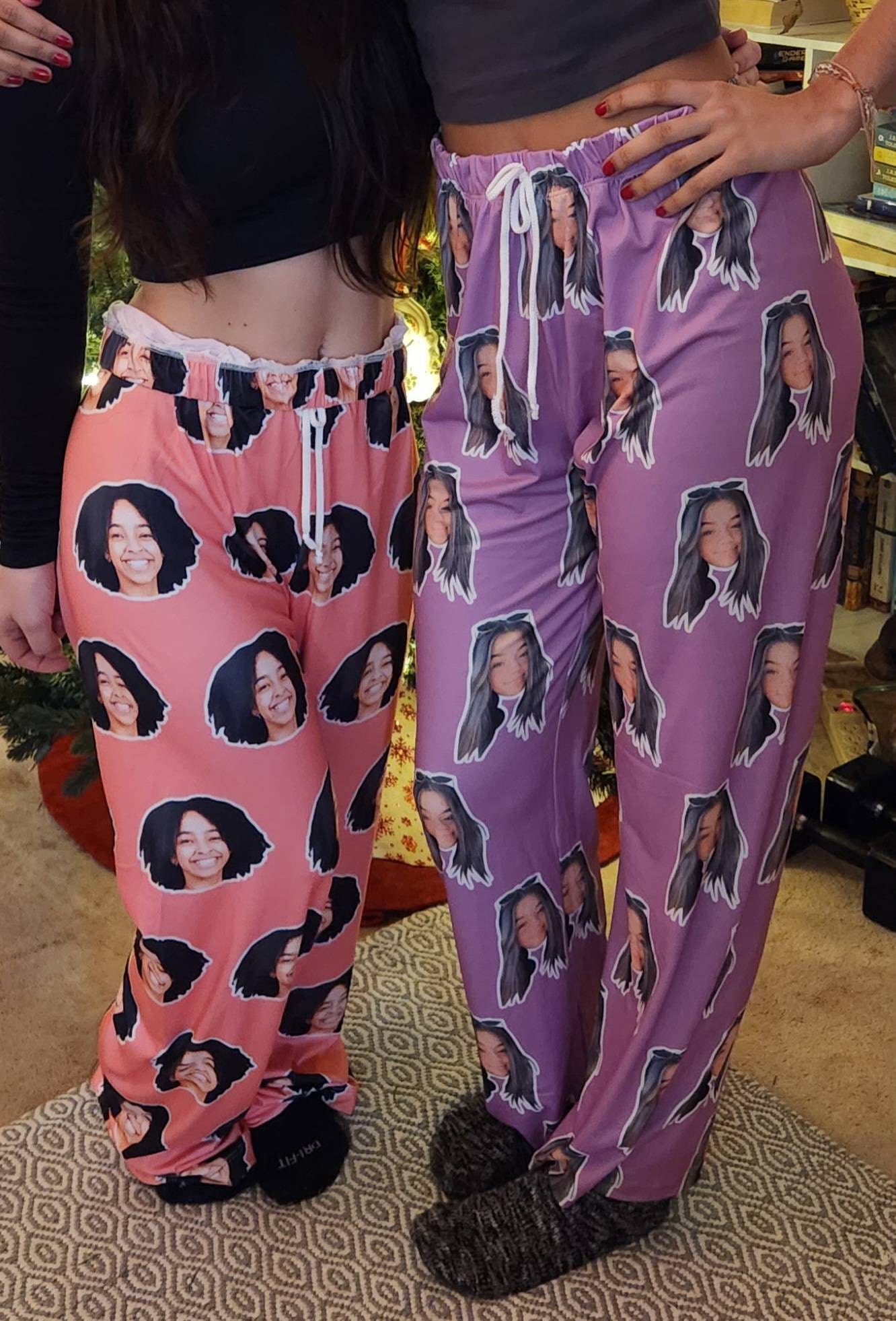 Personalized Pajama Pants with Your Face, Couples Pajamas, Custom Pants, Family Pajamas, Mens Pajamas, Women's Pajamas, Custom Gifts.