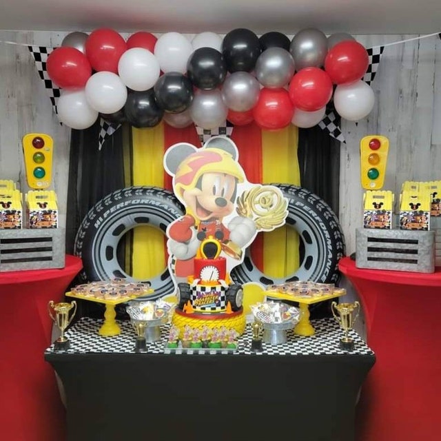 Mickey Mouse Party Decorations Roadster Racers 'on the Go' Honeycomb  Hanging