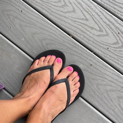 Shocking Pink Toe Nail Wraps - Etsy