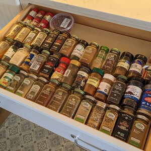 2x3x22 Maple Spice Rack Drawer