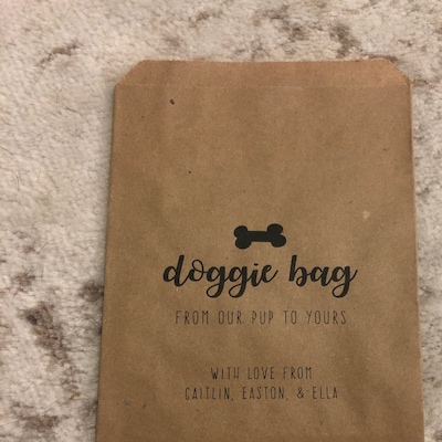 Wedding Doggie Bags, Doggie Bags, Dog Treat Bags for Wedding, Dog Treat ...