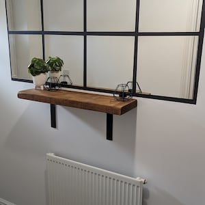 Rustic Radiator Shelf: Solid Wood / Handmade / Hallway Table - Etsy UK