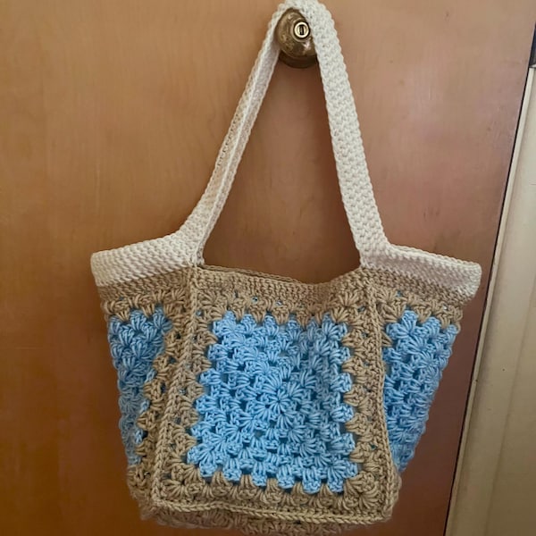 Granny Square Beach Bag Crochet Pattern - Downloadable PDF - Etsy