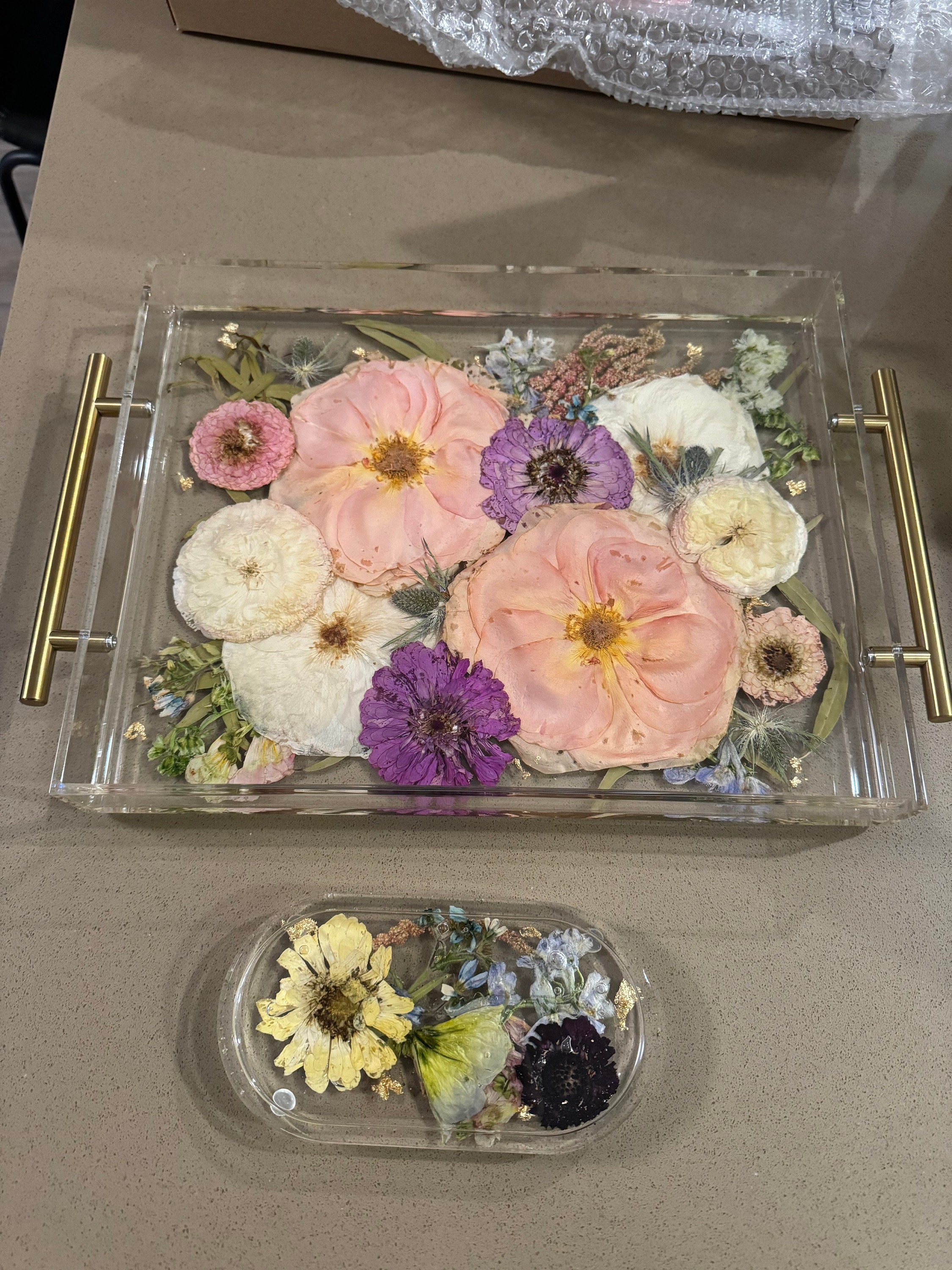 Preserved flowers from Paige's etsy review